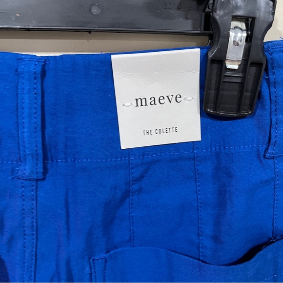 NWT Maeve blue night size 26 cropped ankle pants Anthropologie wide women - Picture 7 of 9